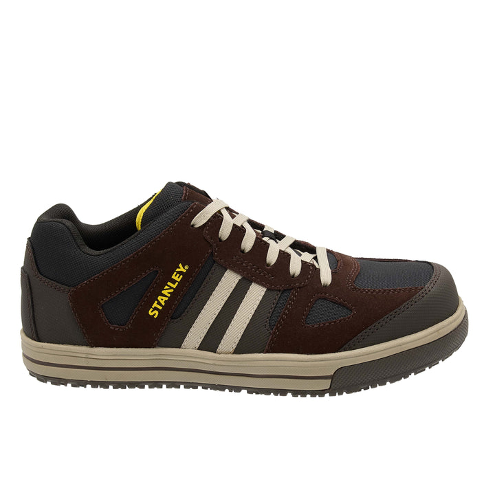 Suede and mesh upper on STANLEY Carla Low men’s safety trainer – breathable design