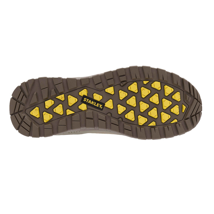 STANLEY Alberta Men's Steel Toe, Steel Midsole, Safety Work Boot, Stone, Sole View