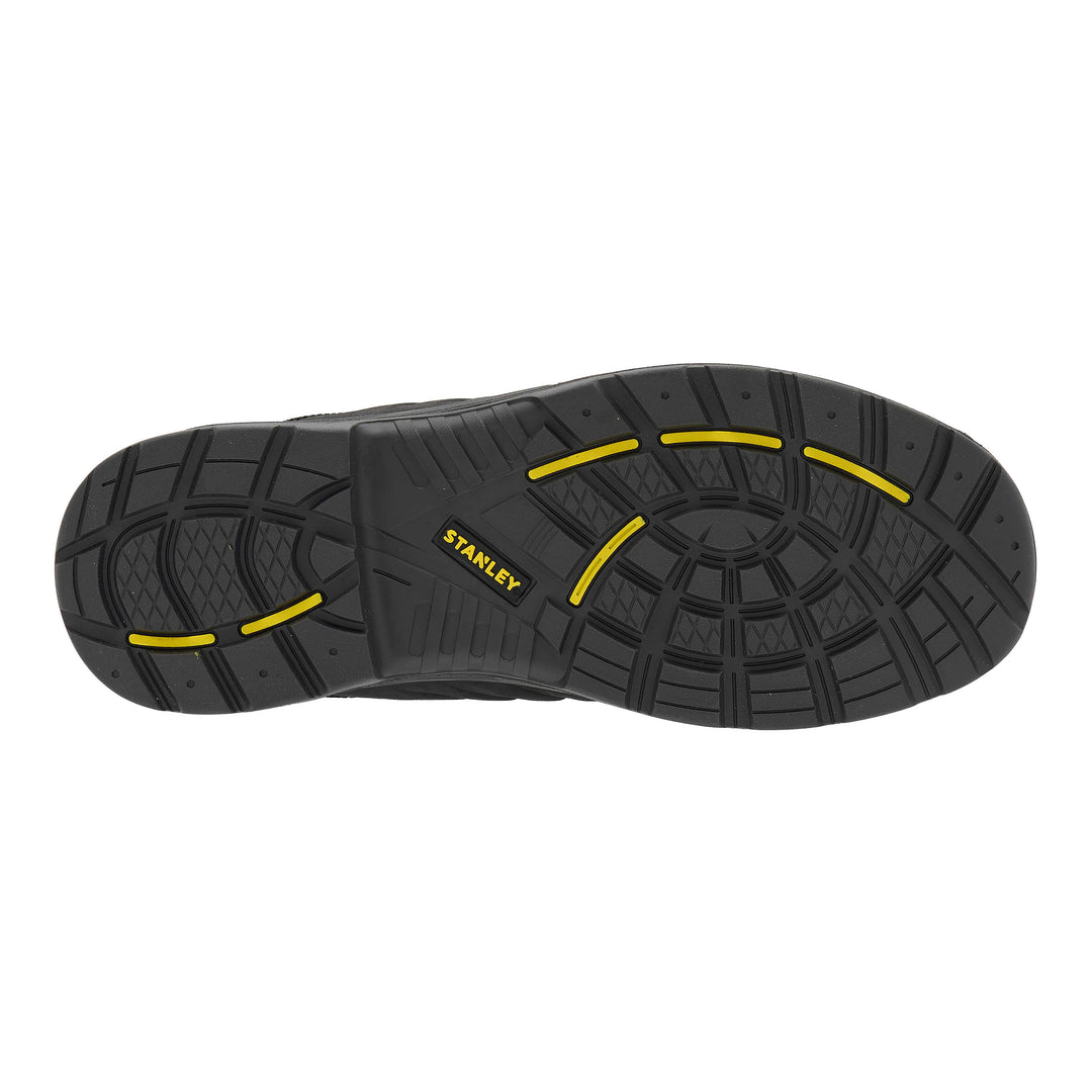 STANLEY Aramac Men's Waterproof, Steel Midsole Plate, Steel Toe Safety Work Boot, Black, Sole View