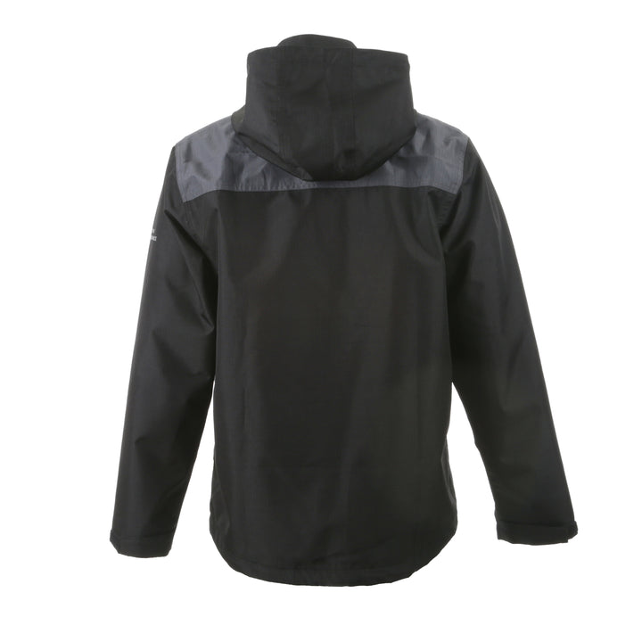 STANLEY Assent Men's Water Resistant, Nylon Ripstop, Regular Fit Work Jacket, Grey/Black, Back View