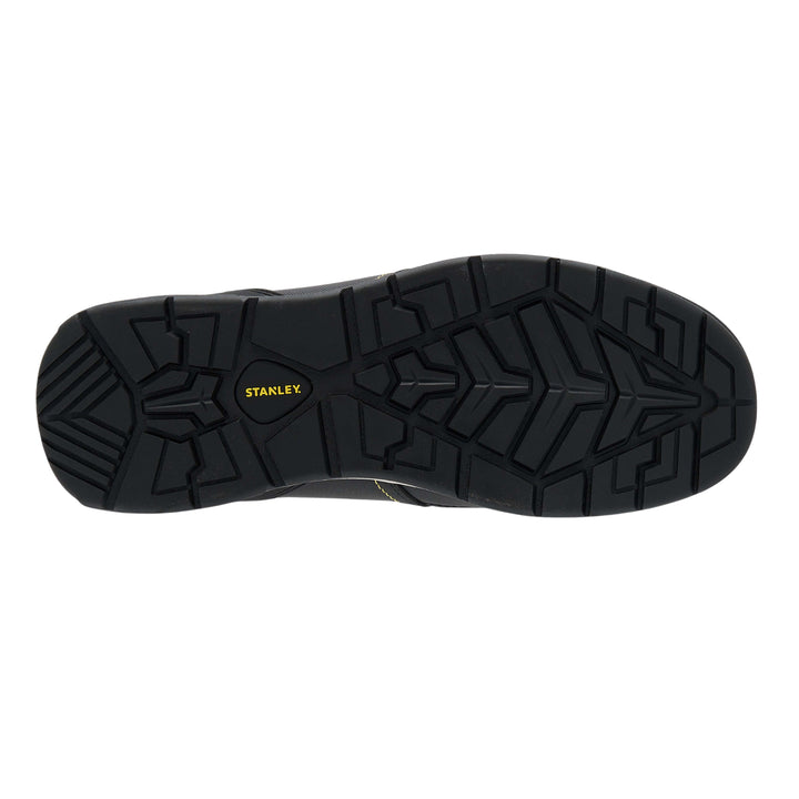 Black shoe sole with Stanley logo on a white background
