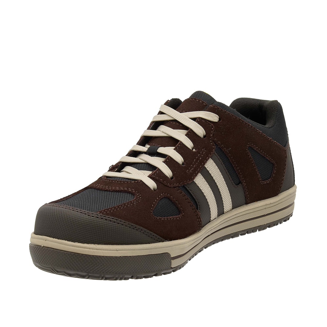 STANLEY men’s safety trainer with slip-resistant sole and mesh upper