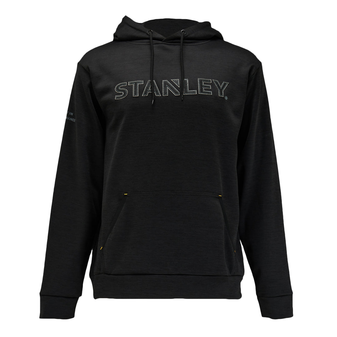 STANLEY Hudson Men's Regular Fit Work Hoodie, Black, Front View