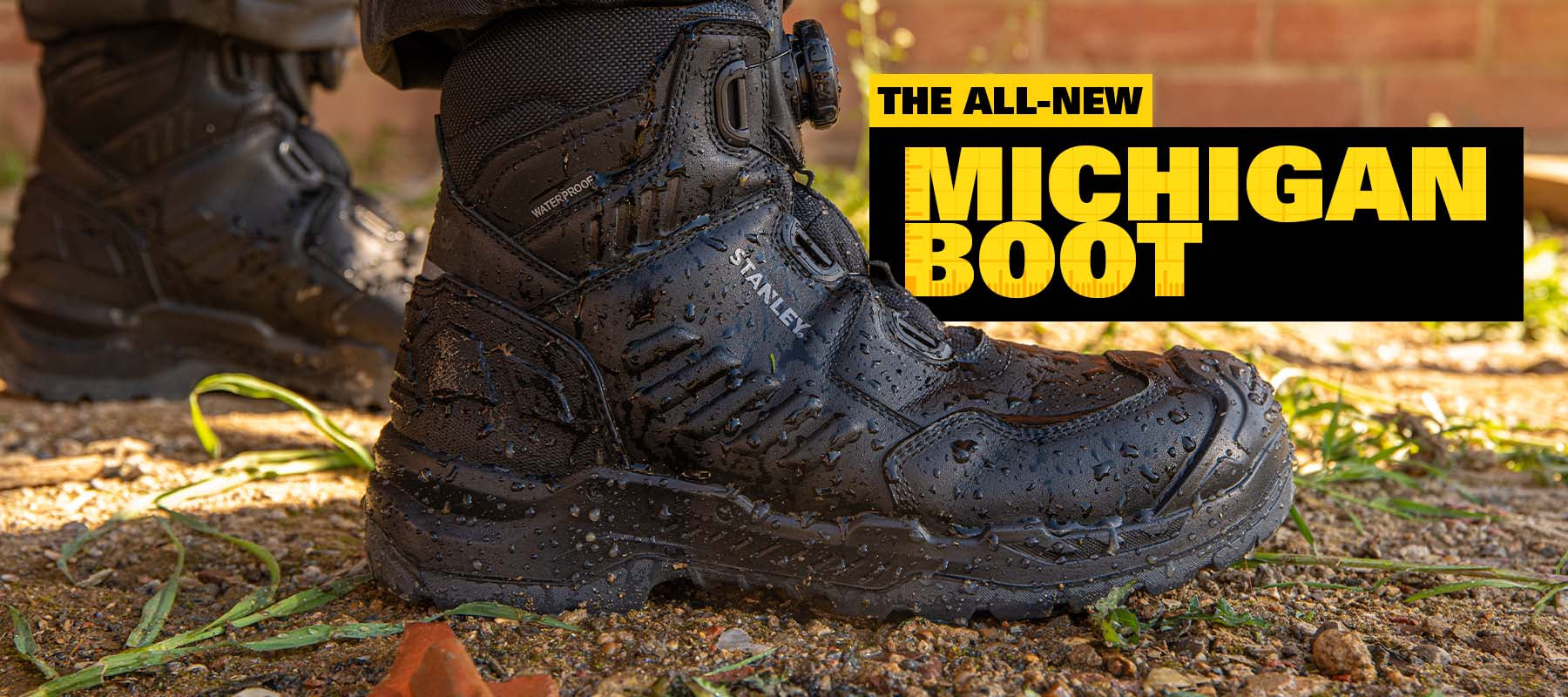 STANLEY Michigan FitGo Waterproof Safety Boots, All New
