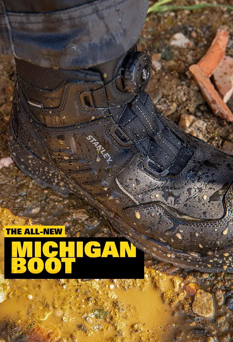 STANLEY Michigan FitGo Waterproof Safety Boots, All New