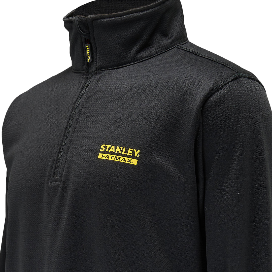 Black hoodie with Stanley FatMax logo on a white background