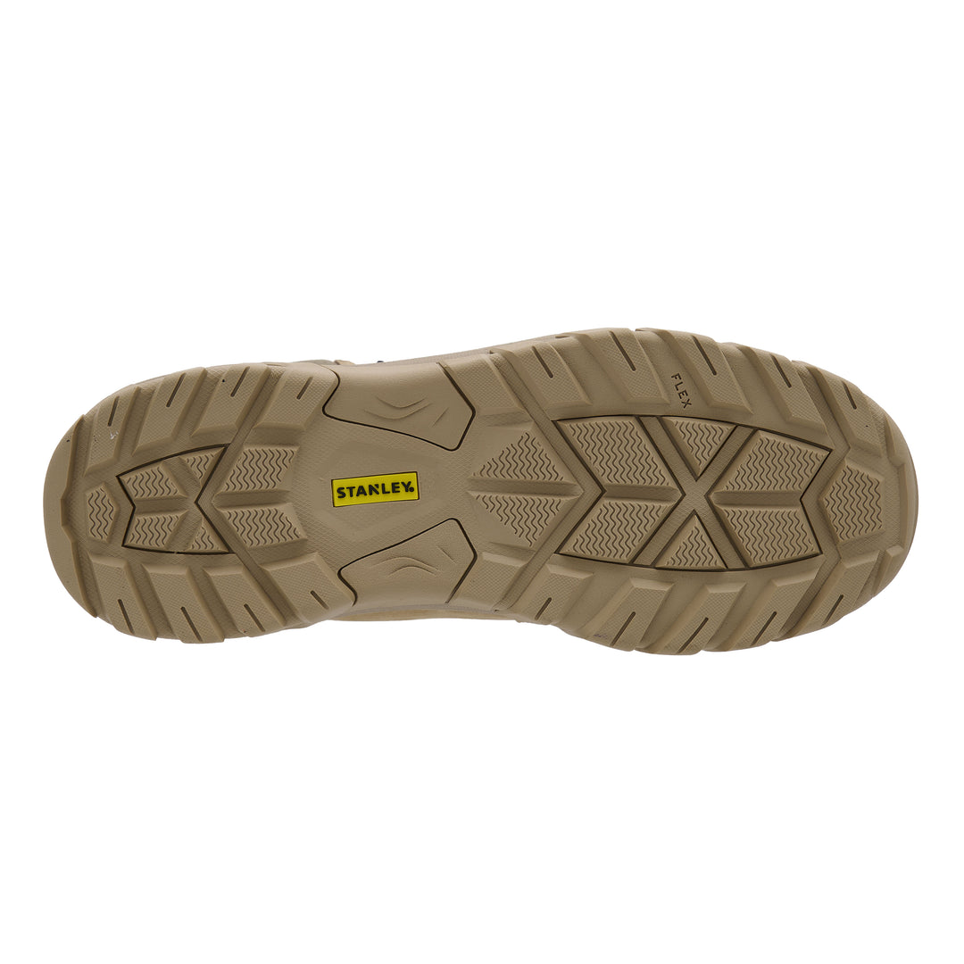 STANLEY Tradesman Men's Steel Toe, Steel Midsole Safety Work Boot, Stone, Sole View